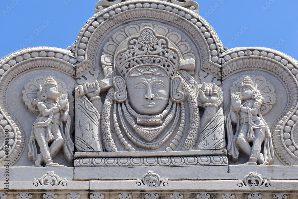Goddess Shree Ashapura Mataji  On Top Of The Entrance Gate At Kondhwa Khurd, Pune, Maharashtra