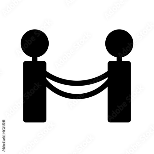 Barrier Glyph Vector Icon Design