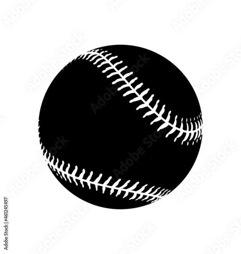 simple black baseball