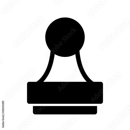 Stamp Glyph Vector Icon Design