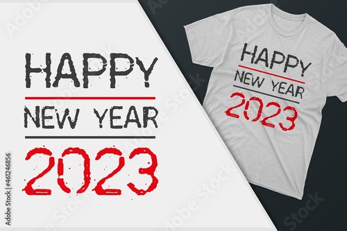 Happy New Year T-shirt Design illustration