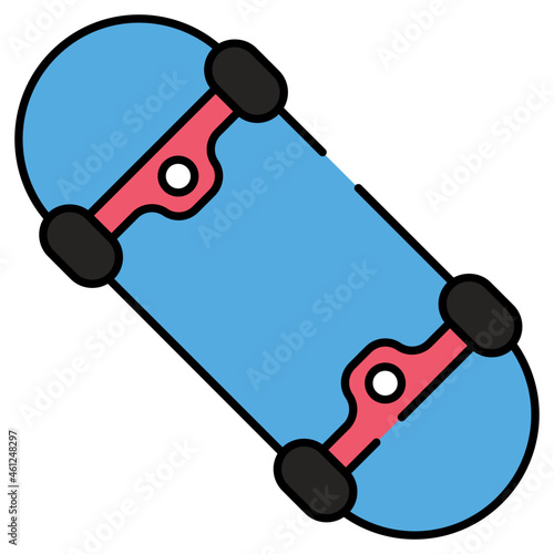 An icon design of skateboard