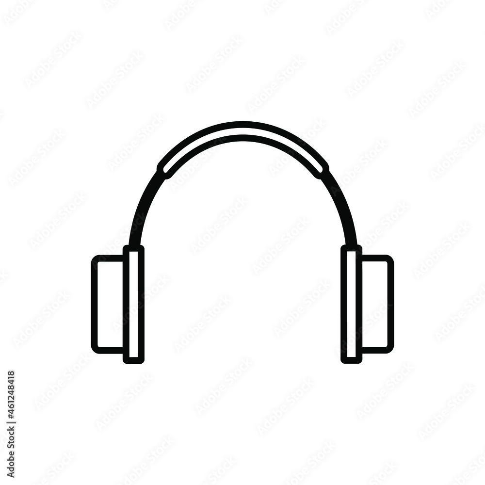 Headphone icon vector. earbuds illustration sign. music symbol. audio logo. Headphone icon vector. earbuds illustration sign. music symbol. audio logo.