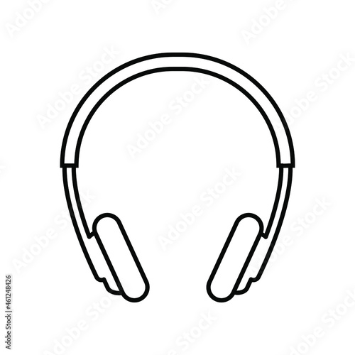 Headphone icon vector. earbuds illustration sign. music symbol. audio logo.