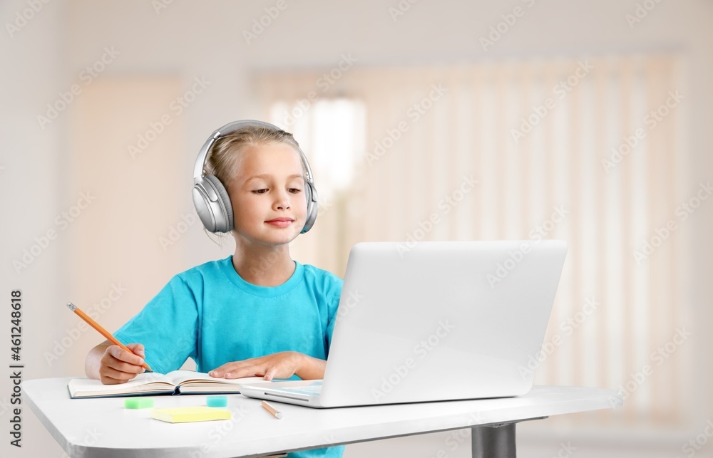 E-learning, online ,education and internet social distancing, student video conference E-learning, online ,education and internet social distancing, student video conference