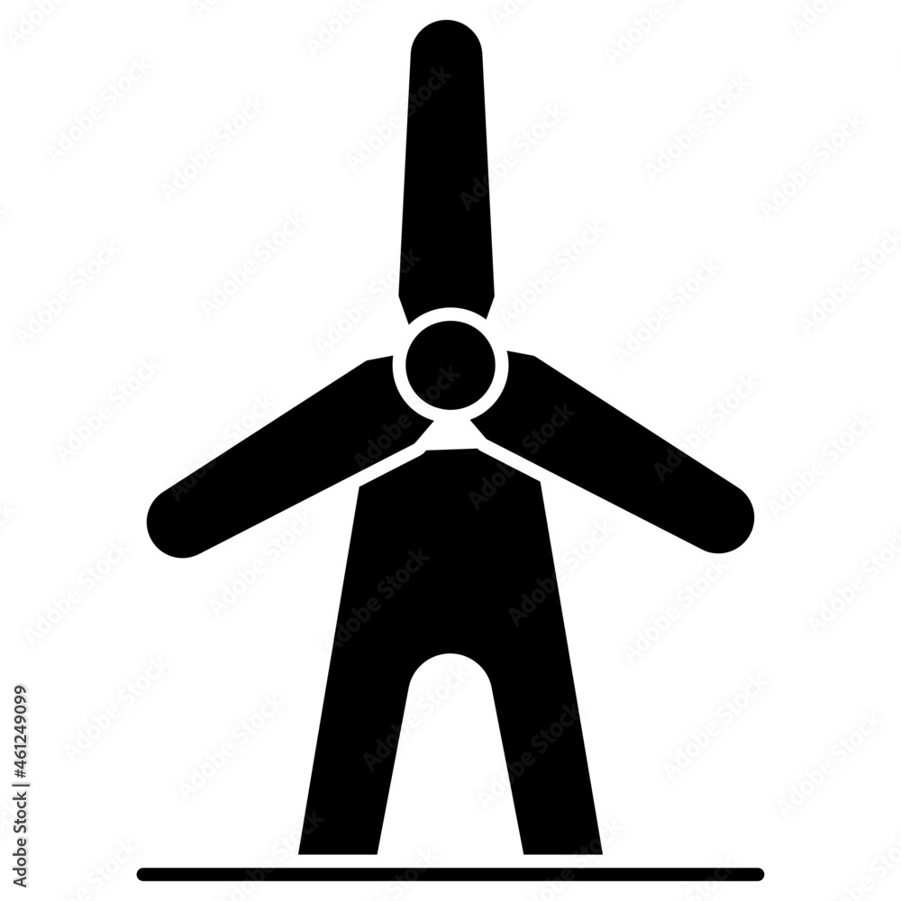 An editable design icon of domestic windmill An editable design icon of domestic windmill