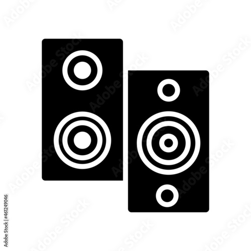 Woofer Glyph Vector Icon Design