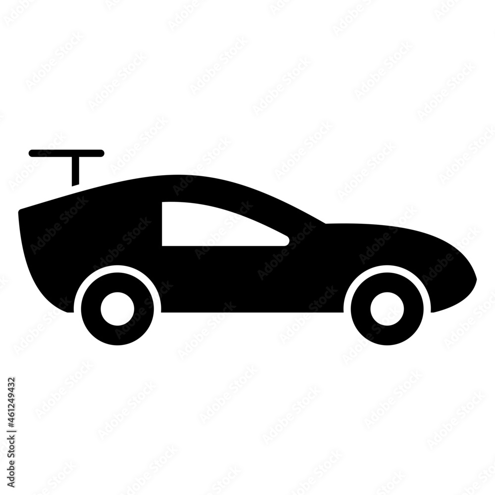 A private transport icon, solid design of modern car A private transport icon, solid design of modern car
