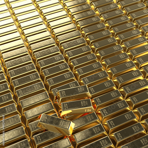 金金塊金の延べ棒金の延べ板fine Gold Gold Bars Gold Bullion Stack Set Of Gold Bars Stock Illustration Adobe Stock