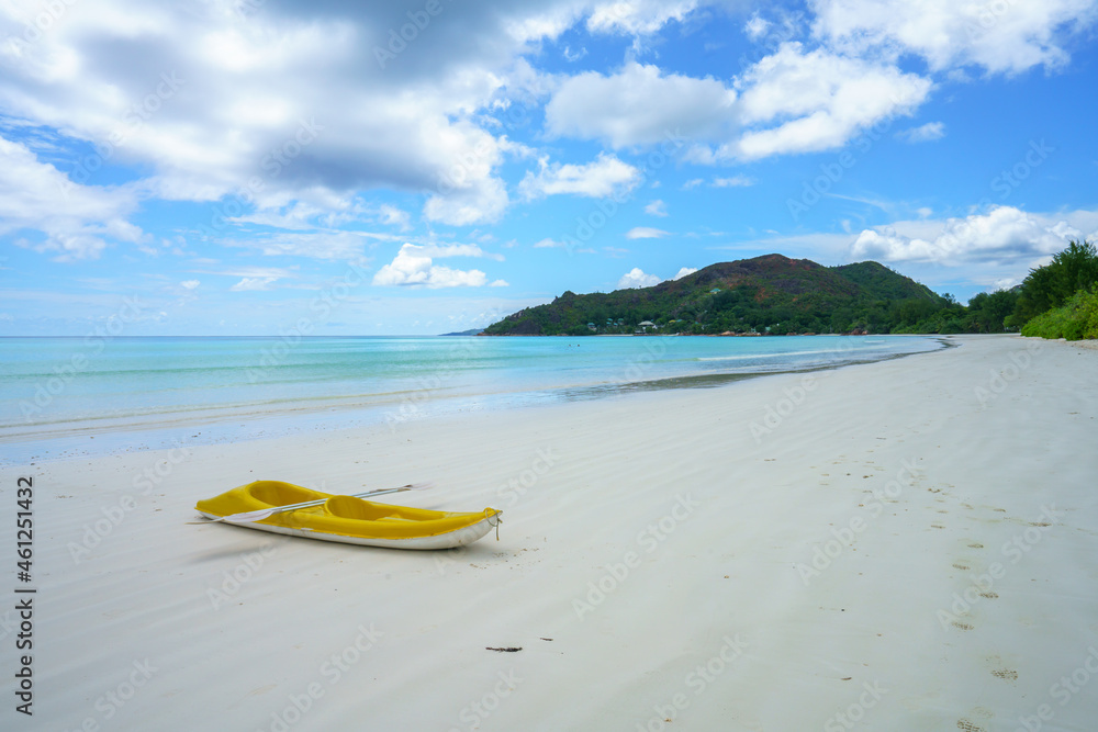 tropical beach at anse volbert on praslin on the seychelles tropical beach at anse volbert on praslin on the seychelles