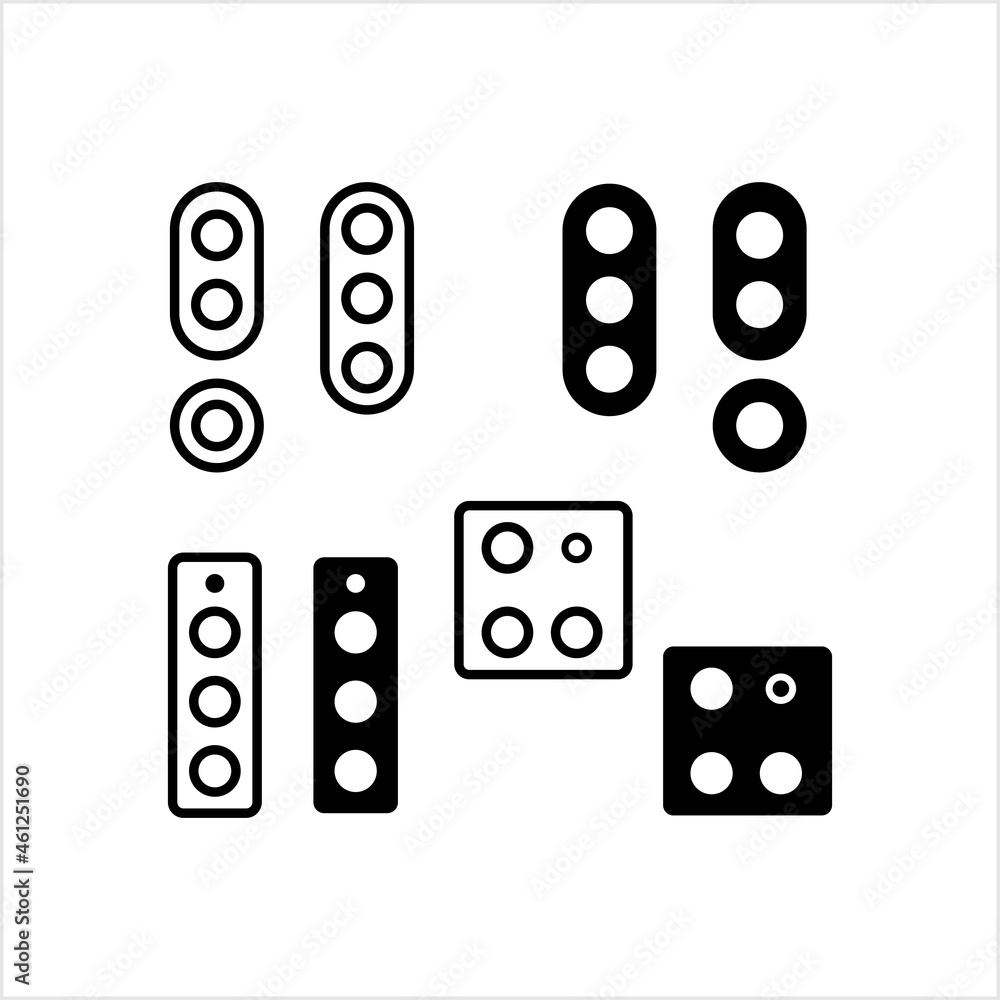 Smartphone Triple Camera Icon Smartphone Triple Camera Icon
