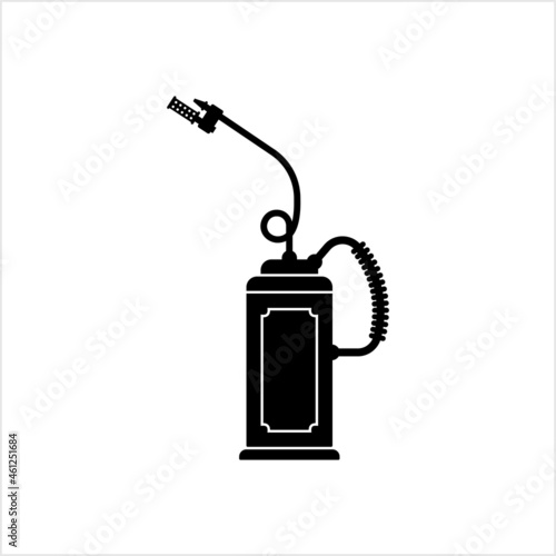 Drip Torch Icon, Wildfire Intentional Ignition Preventive Fire Flaming Canister photo