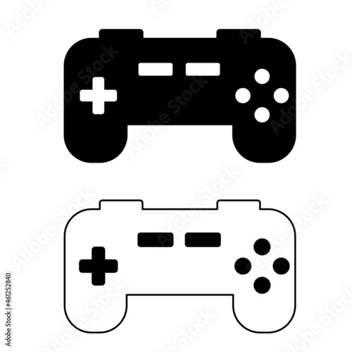 Game control icon isolated on white background. game illustration vector
