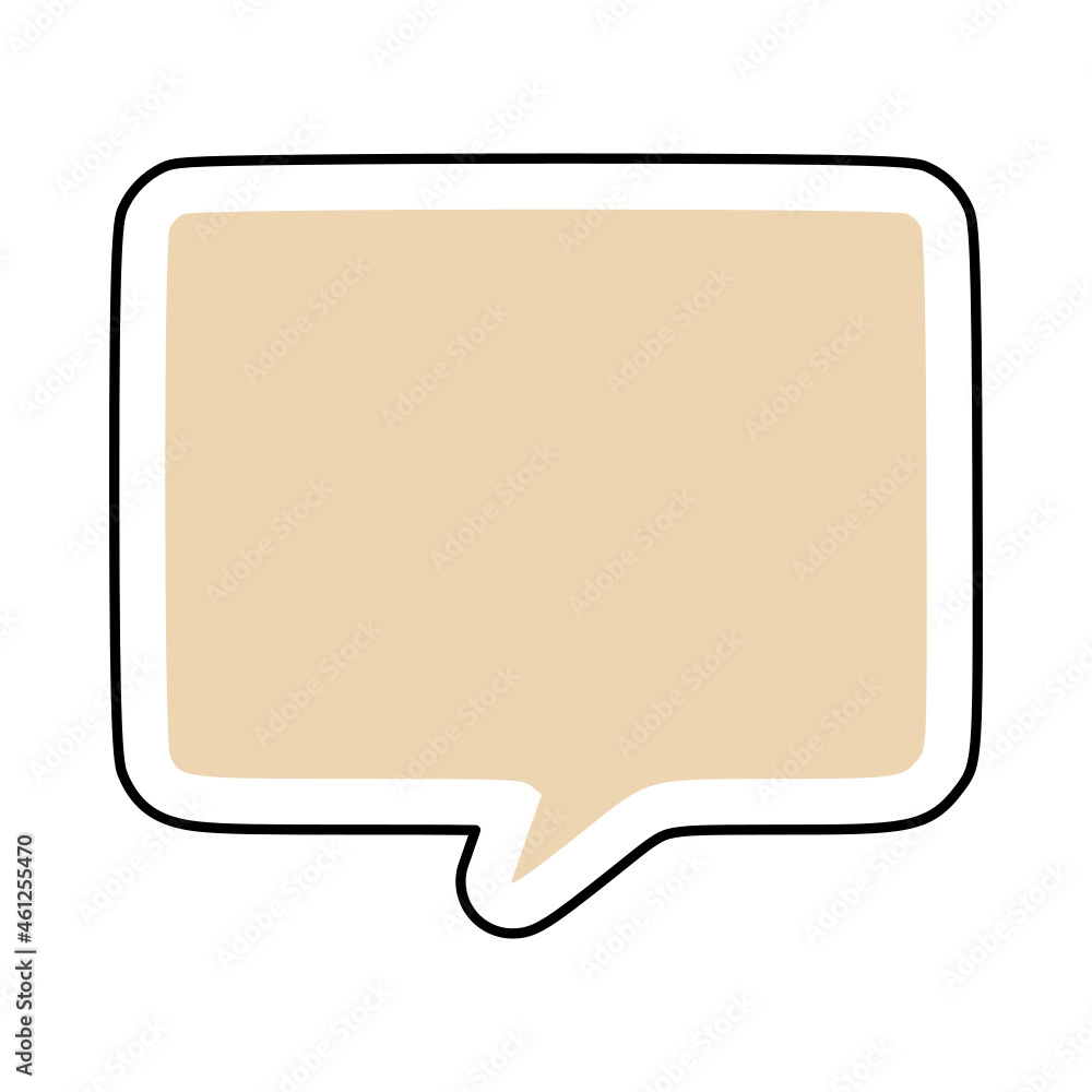 Naklejka premium Speech bubble sticker