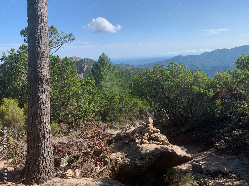 Fototapeta premium Cairn GR20 Corse