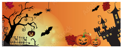 Obraz na płótnie Happy Halloween sale w salonie