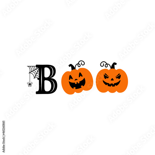 Happy Halloween poster, greeting card, party invitation. Vector illustration.