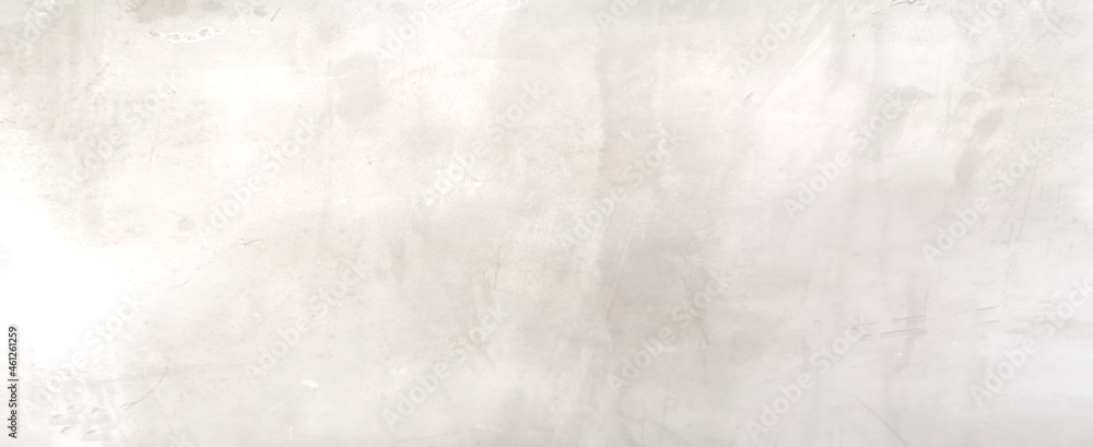 Naklejka premium Paint white color on the Cement wall has gray color and smooth abstract surface texture concrete material background