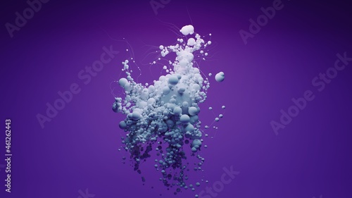 3d illustration  abstract particles  fluid modern design  texture  source background