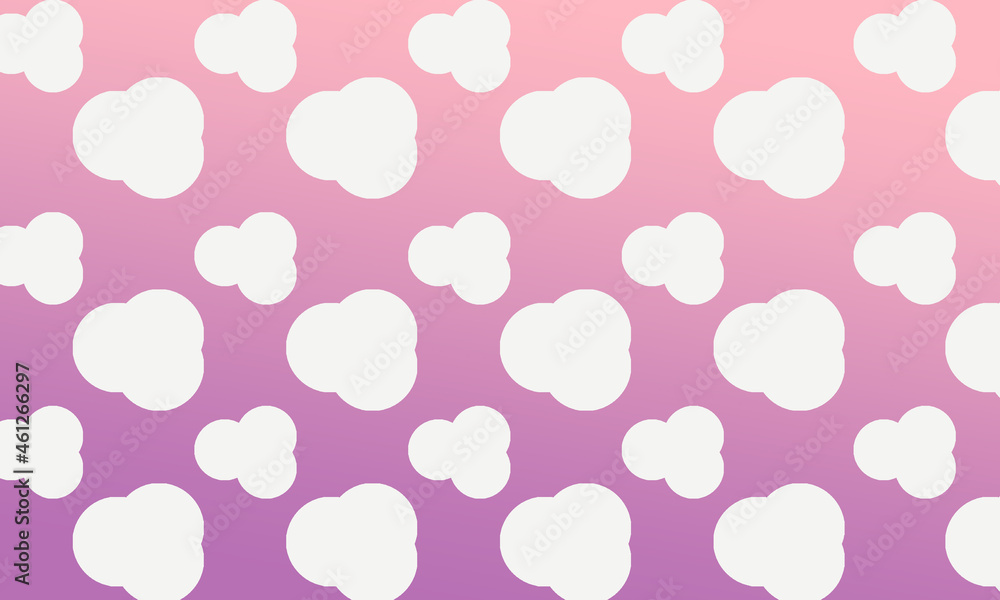 a collection of white clouds with a color gradation background a collection of white clouds with a color gradation background