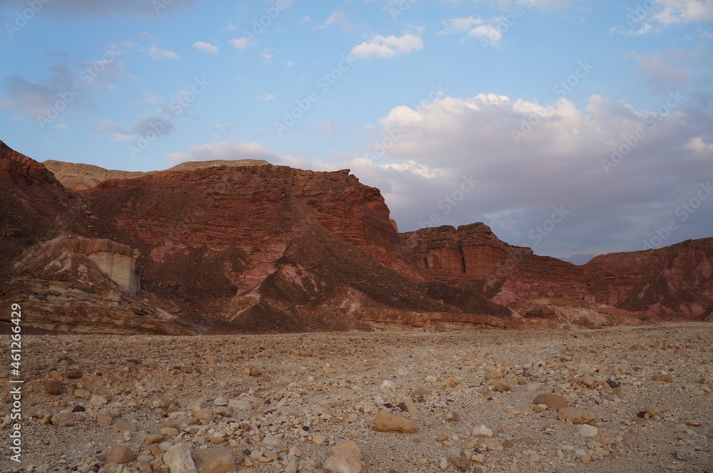 Beautiful colours of mountains near Israel Route in South Beautiful colours of mountains near Israel Route in South