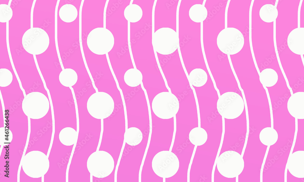 curved lines and circles on pink background curved lines and circles on pink background