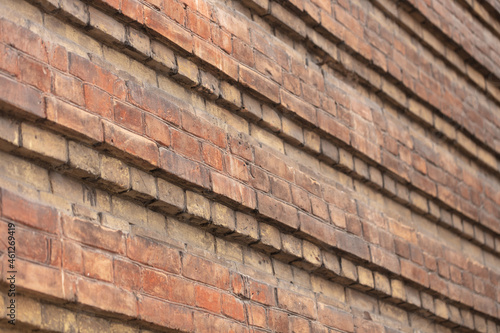 Wallpaper Mural Кирпичная стена старинного здания. Старинное архитектурное строение из кирпича Torontodigital.ca