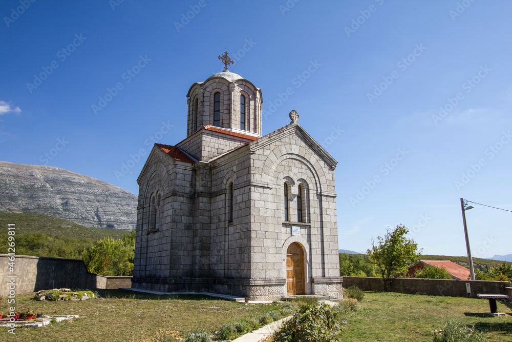Serbian Ortodox Church of The Ascension of Christ, church next to Cetina spring, Croatia, europe