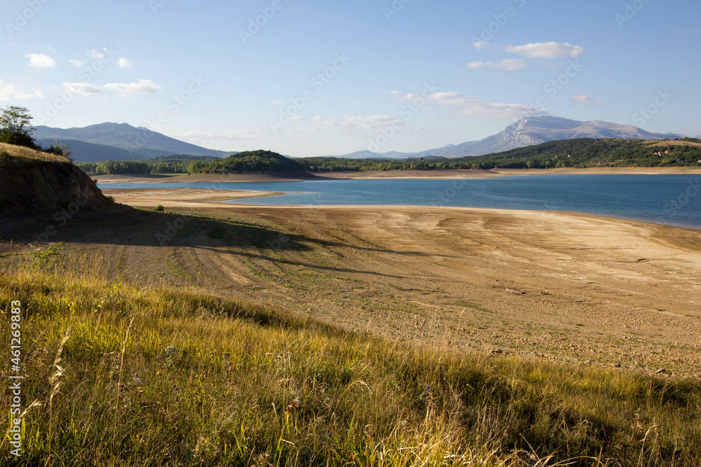 beautiful, large reservoir called perucko jezero, close to Cetina and the town Sinj, Croatia, Europe