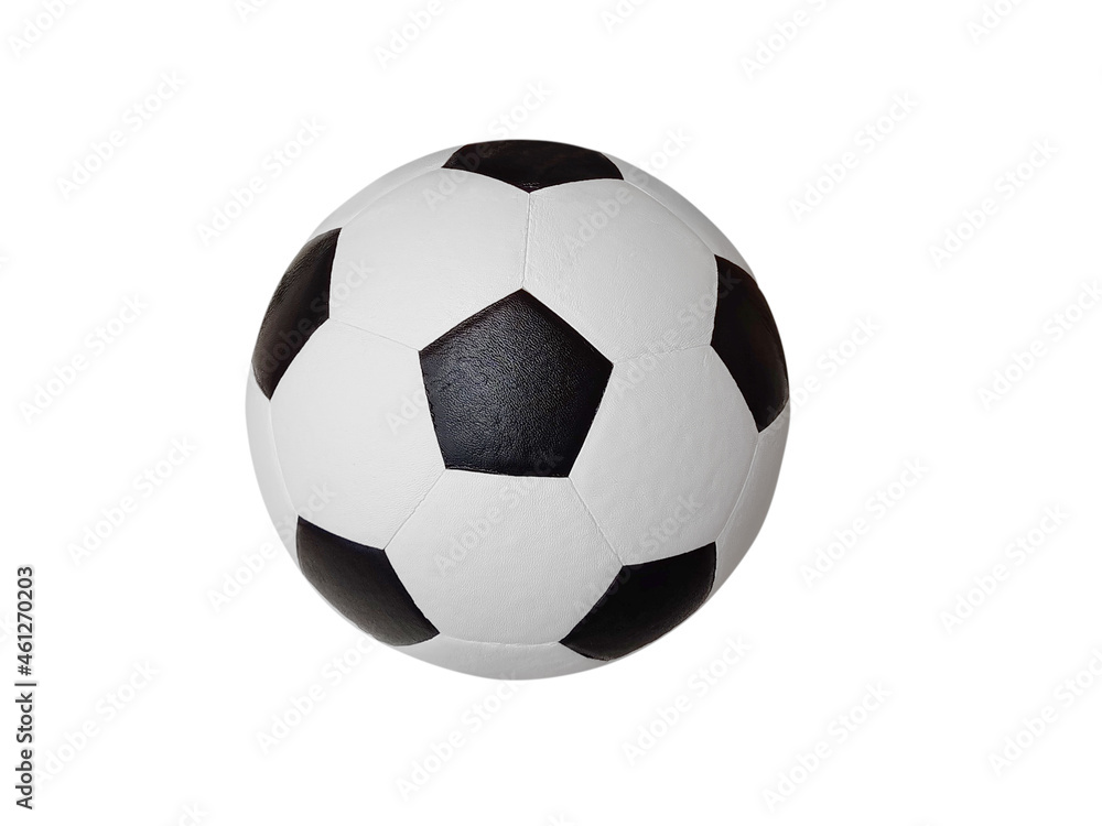 Soccer ball on a white background for a sports team Soccer ball on a white background for a sports team