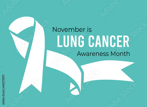 November is Lung Cancer Awareness Month. Vector illustration