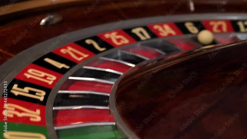rotating casino roulette wheel. close-up. gambling rotating casino roulette wheel. close-up. gambling