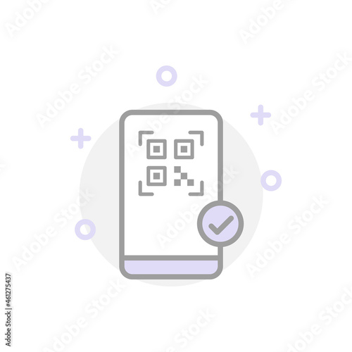 vaccine certificate icon design illustration