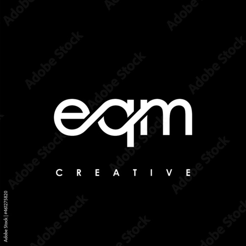 EQM Letter Initial Logo Design Template Vector Illustration