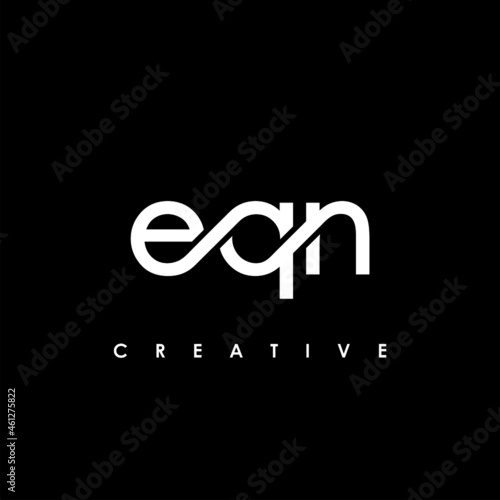 EQN Letter Initial Logo Design Template Vector Illustration