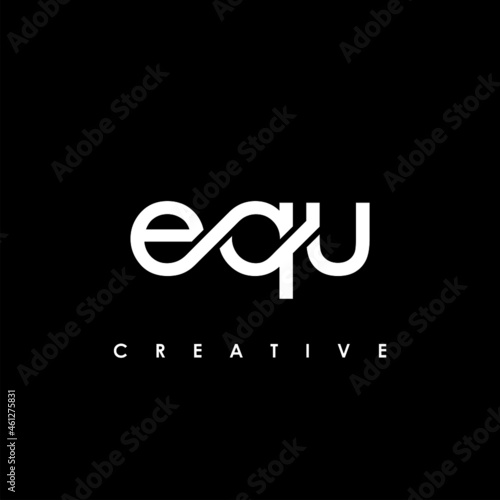 EQU Letter Initial Logo Design Template Vector Illustration