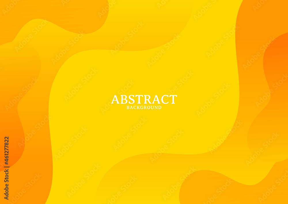Abstract yellow fluid shape gradient background concept Abstract yellow fluid shape gradient background concept
