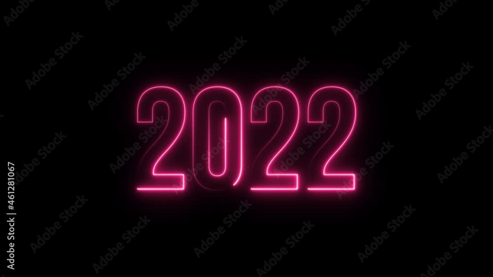 2022 happy new year celebration neon glowing background 2022 happy new year celebration neon glowing background