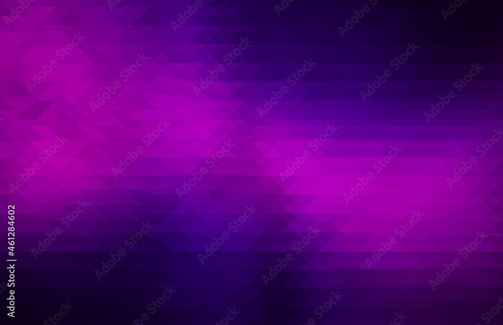 Obraz premium abstract tiangle pattern background in gradient black, blue, purple, violet, pink color. abstract retro pattern of geometric shapes. colorful gradient mosaic backdrop. rumpled triangular background.