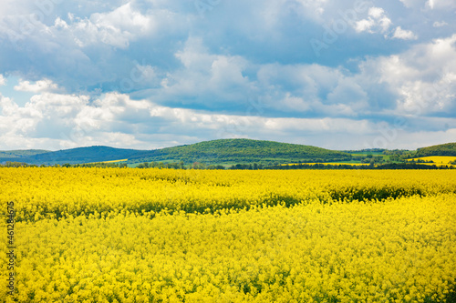 Fototapeta Naklejka Na Ścianę i Meble -  View on Sudetes mountains in spring time, South Poland