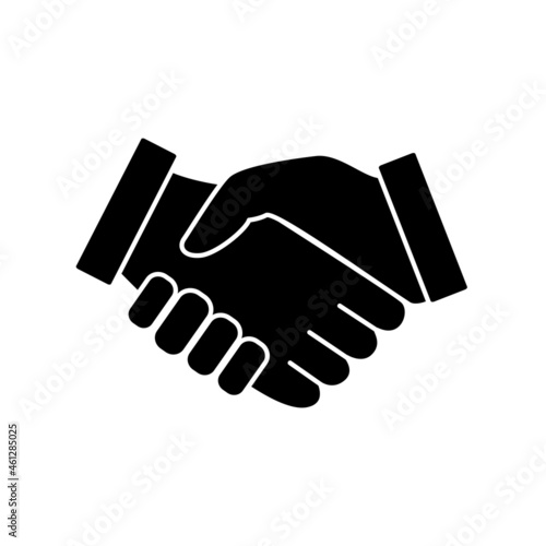 Handshake icon vector isolated on white background. Trendy handshake icon in flat style. Template for app, ui and logo, vector illustration, eps 10