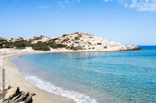 Fototapeta Naklejka Na Ścianę i Meble -  Livadia beach on the west coast of Antiparos. Cyclades of Greece.