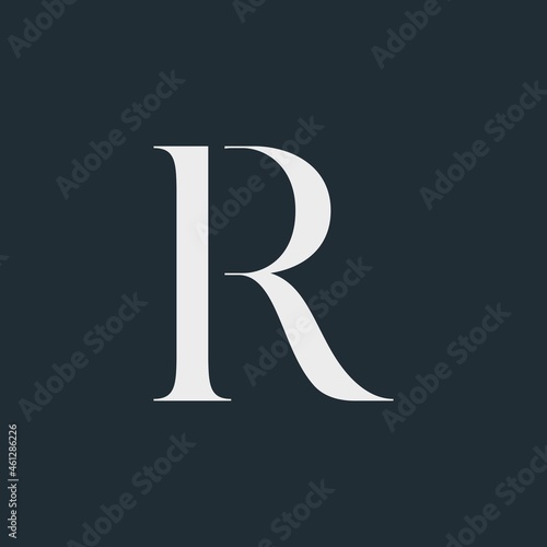 Modern creative monogram initials R Logo Design