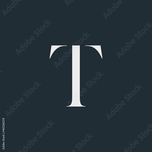 Modern creative monogram initials T Logo Design