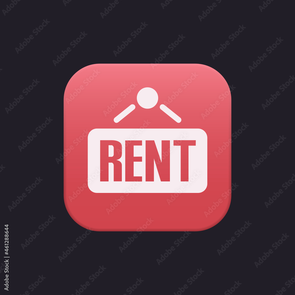 Rent Sign - Sticker Rent Sign - Sticker