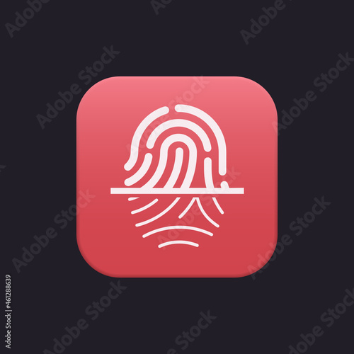 Scan Fingerprint - Sticker