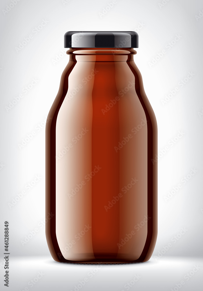 Color Glass Bottle on background Color Glass Bottle on background