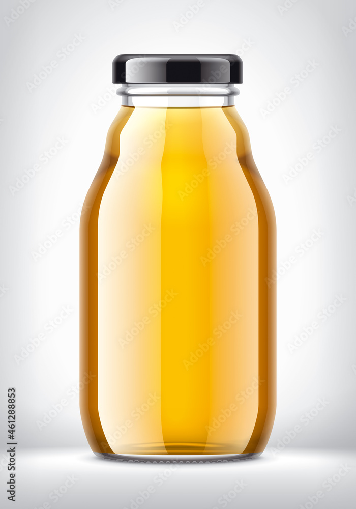 Glass Bottle with Juice. Glass Bottle with Juice.