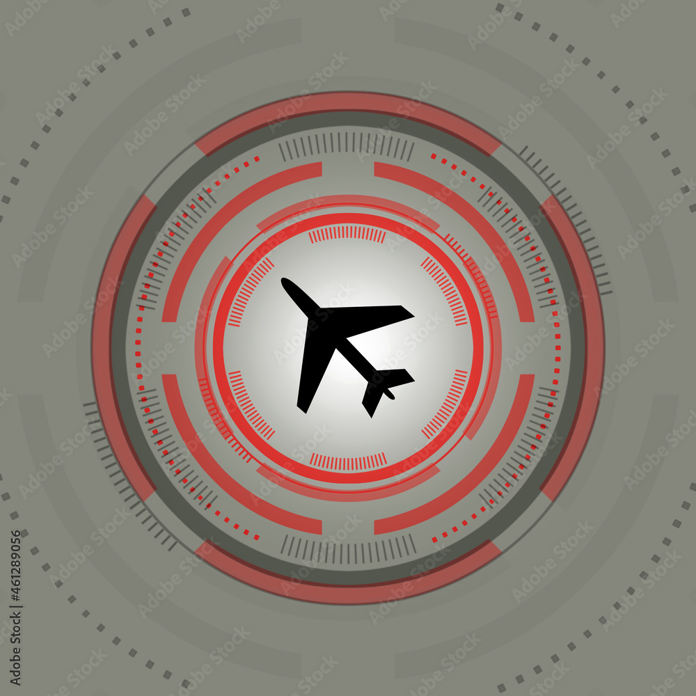 2D illustration Airplane mode 2D illustration Airplane mode