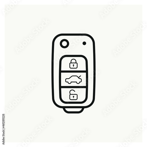 Car Remote Control Key icon illustration vector